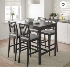 IKEAダイニングバーテーブルセットの画像