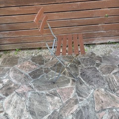 折りたたみガーデニング椅子2脚の画像