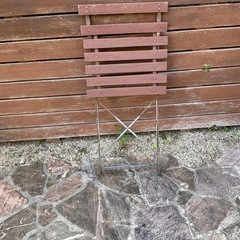 折りたたみガーデニング椅子2脚の画像