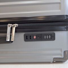新札幌 キャリーケース スーツケース ダイヤルロック付き シルバー系 4輪キャスター/ No.3661の画像
