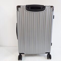 新札幌 キャリーケース スーツケース ダイヤルロック付き シルバー系 4輪キャスター/ No.3661の画像
