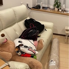 リクライニングソファ   3人掛けの画像