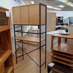 ★リユースのサカイつくば店★TK7033  食器棚 ナチュラル H182×D40×W94 クリーニング済みの画像