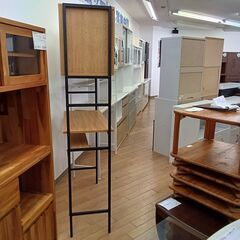 ★リユースのサカイつくば店★TK7033  食器棚 ナチュラル H182×D40×W94 クリーニング済みの画像