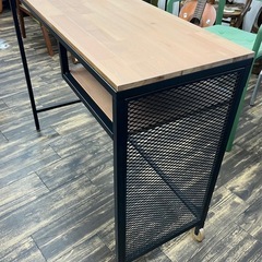 M【中古品】IKEA イケア ラップトップテーブル ブラック 黒 100x36cm z10339736 FJALLBO フィエルボ パソコンデスク 学習机 作業台 テーブル 生活家具の画像