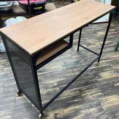 M【中古品】IKEA イケア ラップトップテーブル ブラック 黒 100x36cm z10339736 FJALLBO フィエルボ パソコンデスク 学習机 作業台 テーブル 生活家具の画像