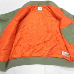 ( M-998 )GAP ギャップ ブルゾン ジャケット ジャンパー アウター 上着 オリーブ グリーン 緑 Lサイズ 中古の画像