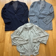 メンズ夏用冬用洋服/コートジャケットベストトレーナーまとめ売りの画像