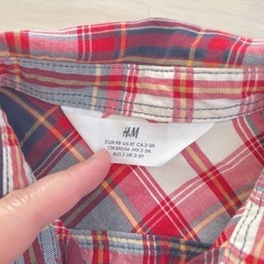 未使用✨H&Mチェックシャツ（100cm）の画像