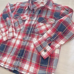 未使用✨H&Mチェックシャツ（100cm）の画像