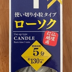 ロウソク、せんこう線香の画像