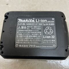 makita マキタ リチウムイオンバッテリー 14.4V BL1420G 2Ah 作動未確認 (D6640nxYM)の画像