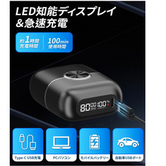 💈【新品未使用】KKNHS 電動シェーバー メンズ ひげそり 往復式 髭剃り 4枚刃 フローティングヘッド IPX7防水 Type-C充電式 LED表示 2段階スピード調整 乾湿両用 軽量 コンパクト 持ち運び便利 プレミアムブラックの画像