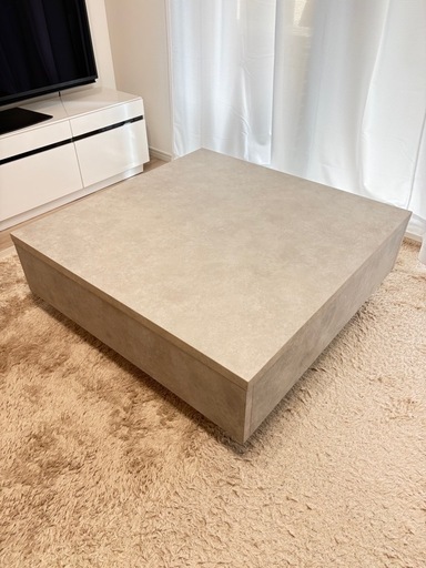 LOWYA ロウヤ ローテーブル 大理石風