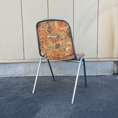昭和レトロ ビンテージ品 花柄 チェア 椅子の画像
