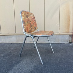 昭和レトロ ビンテージ品 花柄 チェア 椅子の画像