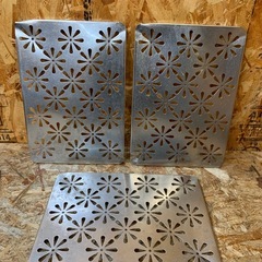 C(7617) ウォーターコランダー 3個セット ステンレス 赤川器物製作所 水切り盆 厨房用品 飲食店 店舗用 調理用品 中古の画像