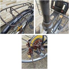 中古自転車 6段変速 26インチ ブロックダイナモ 軽整備済み 防犯登録対応 町田市 相模原市 MM864の画像