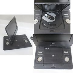 AVOX 9型ポータブルDVDプレーヤー ADP-940CK CPRM対応 充電 リモコン無し DVD再生OK 札幌 北20条店の画像