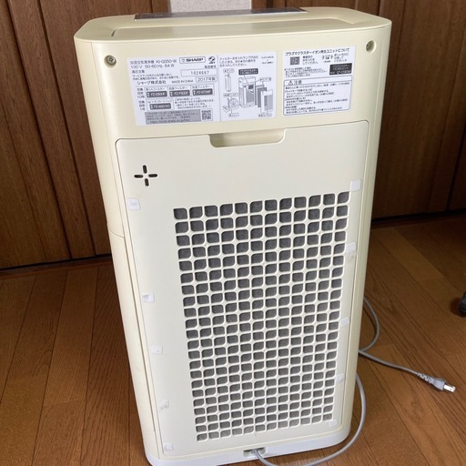 SHARP 加湿空気清浄機　2017年製　取扱説明書付き　使い捨てフィルターあり