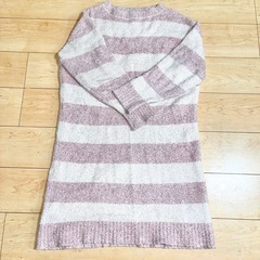 GU 寝巻き パジャマ セットアップ 上下 もこもこ ストライプ ピンクしましま レディースの画像