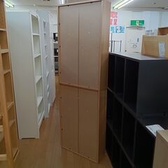 ★リユースのサカイつくば店★TK7039  収納棚 ナチュラル H184×D18×W60 クリーニング済みの画像