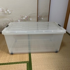 キャスター付きクリアボックス　Ａの画像