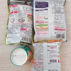 鍋つゆ　ドリアソース　インスタント麺　お菓子の画像