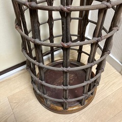 昭和レトロ ラタン製 傘立ての画像