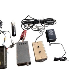 TOA CA-500 車載用アンプ National CB-32PD マイク 拡声器 DC12V 配線 まとめ売り 動作未確認の画像