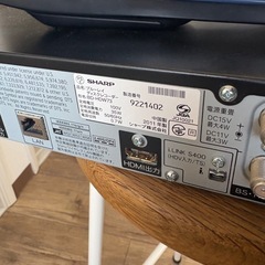 ブルーレイ　レコーダー　テレビ　 シャープ　SHARP AQUOS アクオスの画像