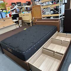 USED　セミダブルベッド　マットレスセット　GRANZ　MADE IN JAPAN！の画像