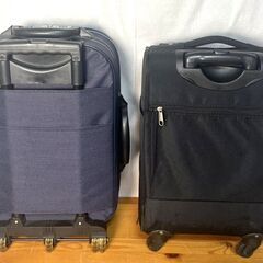 【B374】スーツケース/キャリーバック/2個セット/軽量/ソフトタイプ/布製/ビジネス/機内持ち込み可の画像