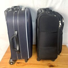 【B374】スーツケース/キャリーバック/2個セット/軽量/ソフトタイプ/布製/ビジネス/機内持ち込み可の画像
