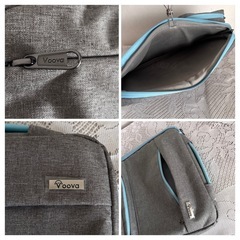 Voova ノートパソコンスリーブケース 小物ポーチ付 撥水衝撃吸収クッションの画像