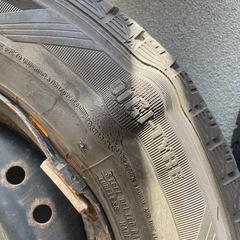 大幅値下げ！！！ 155/80R/14冬タイヤホイール2本セット　の画像