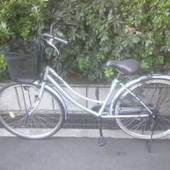 整備済み中古自転車　26インチ　税別￥8.980-　軽快車　水色1027の画像