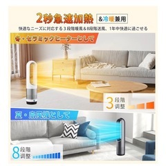 新品　冷暖房　羽なしセラミックヒーターの画像
