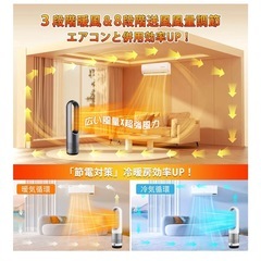 新品　冷暖房　羽なしセラミックヒーターの画像