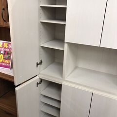 【ジャングルジャングル広陵店】家具　3枚扉　シューズボックス　ホワイト　【ジモティー特別価格！！】の画像