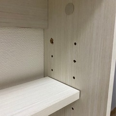 カウンター下収納 引き戸棚 幅90cm 高さ85cm スリムラックの画像