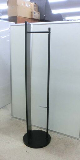 全身鏡 回転式 ミラー 姿見 ミラー付き回転ハンガー 黒 札幌市 西野店