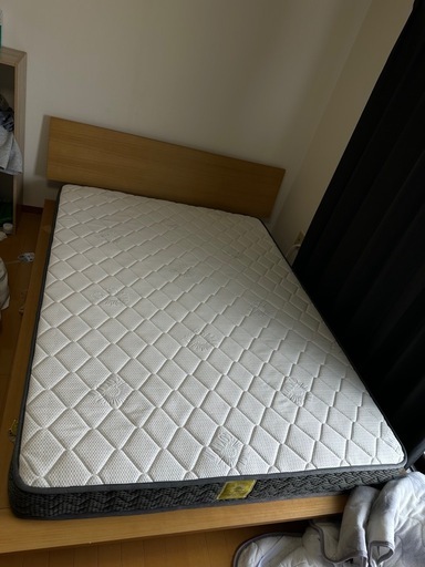 GOKUMIN 高反発スプリングマットレス ダブルサイズフレームセット