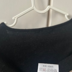 【おまとめ割可】黒ラメ　半袖トップス　Mの画像