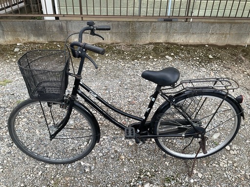 ■配達可■自転車 26インチ シティサイクル ママチャリ 後ろのタイヤとチューブ、カギ新品に交換済み。