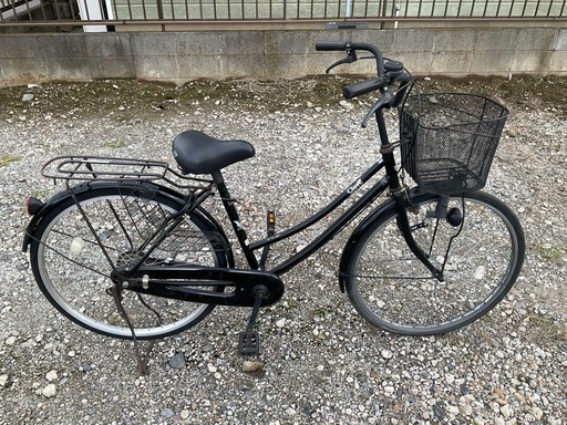 ■配達可■自転車 26インチ シティサイクル ママチャリ 後ろのタイヤとチューブ、カギ新品に交換済み。