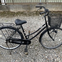 ■配達可■自転車 26インチ シティサイクル ママチャリ 後ろのタイヤとチューブ、カギ新品に交換済み。の画像
