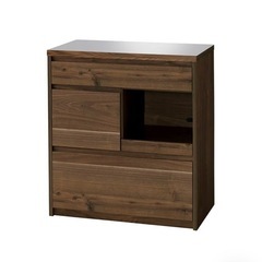 【定価10万】unico DIX キッチンカウンター 食器棚W800の画像