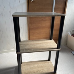 【差し上げます】　ヤマゼン YAMAZEN システムラック ISR3IN-OAK4/BKの画像