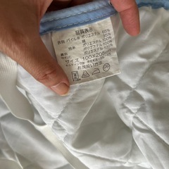 敷きパッド　キルティング　綿　ポリエステル　シングルの画像